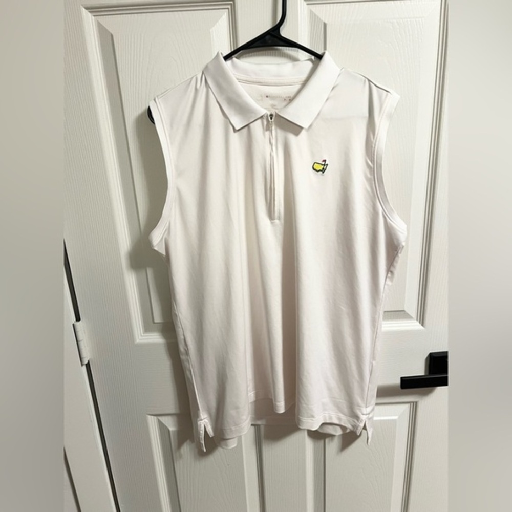 Masters Magnolia Lane Tech Golf Shirt White Size XL